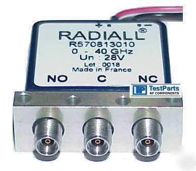 05-00704 radiall spdt microwave coaxial switch 40GHZ rf
