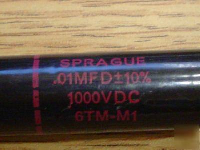 5 sprague black beauty tube amp capacitors 1000V .01UF