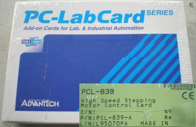 Advantech pcl-839 high speed stepper motor control card