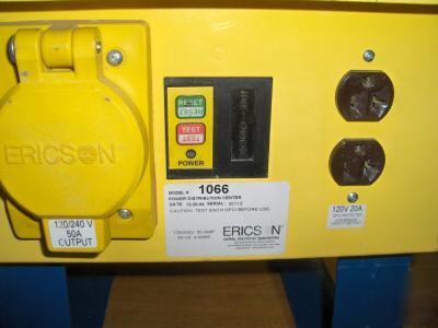 Ericson oscar 1066 temporary power distribution center 