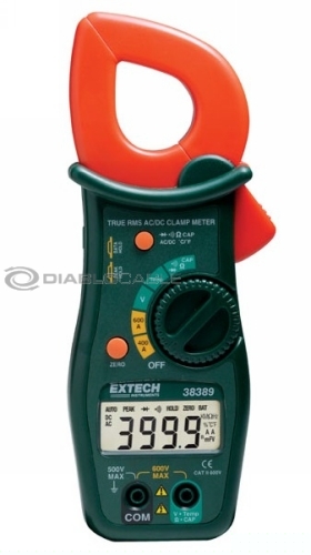 Extech 38389 600A true rms ac/dc clamp meter