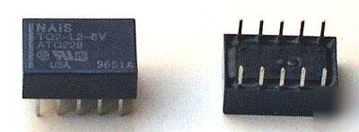 Latching relay nais 5VDC dual coil dpdt 10-pin dip pkg 