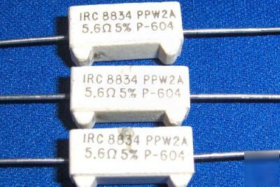 Lot of 15,000 5.6 ohm 2 watt power wirewound resistors