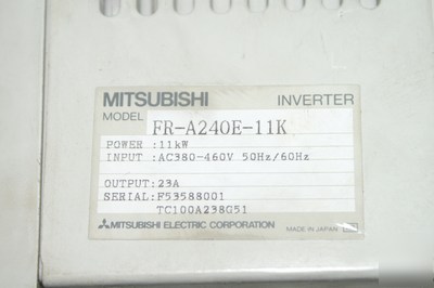 Mitsubishi fr-A240E-11K - 11KW inverter