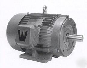 New 3 hp electric motor, c flange with mounting base