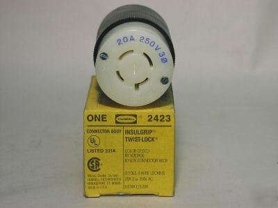 New hubbell HBL2423 nema L15-20R receptacle 2423 