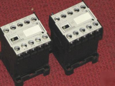 Siemens - cat.#3TF2010-0AK6 -120-vac coiled relays- two