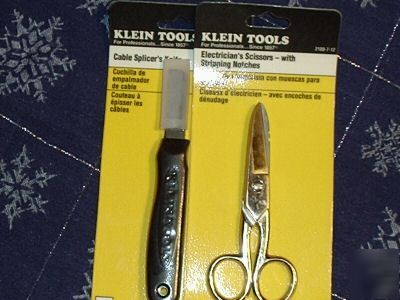 Klein tools electricians scissors cable splicers knife 