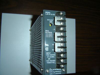 Lambda model ljs-10-12-ov reg power supply 12 volt