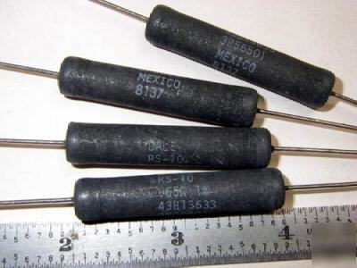 0.65 ohms 1% @ 10 watts wire wound resistors (20 pcs)