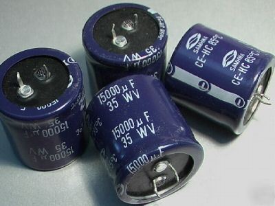 15000UF 35V capacitor snap in lot of 4