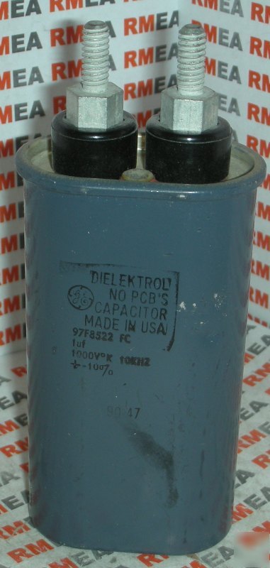 97F8522 fc ge 1UF electrolytic cap w/stud and nut post