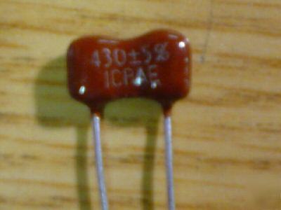 New 10PCS 500V 430PF dipped silver mica capacitors 