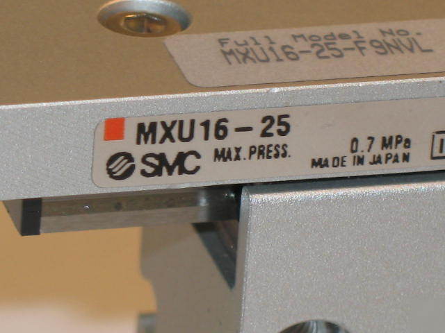Smc pneumatic air linear table slide MXU16-25 w/switch