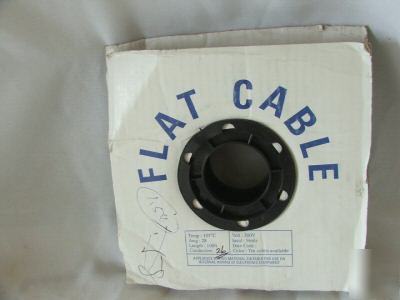 Spool of flat cable 300V 9 ml ins awg 28 100 ft 1/2
