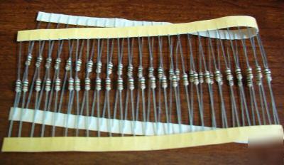 Lot of 50 resistors 82 ohm 5%, - with bonus chart 