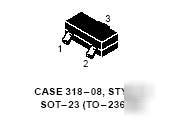 Motorola BZX84C2V7LT1 sot-23 2.7V zener diode 100PC