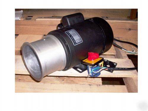 New 1-1/2 hp motor from shaper- fwd/rev switch -pulley 