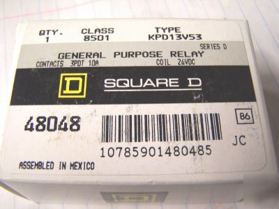 New square d general purpose relay # KPD13V53 in box