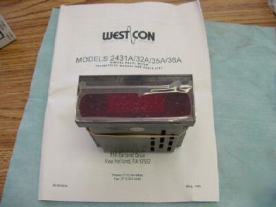 New westcon model: 2435A non-bcd digital panel meter, <