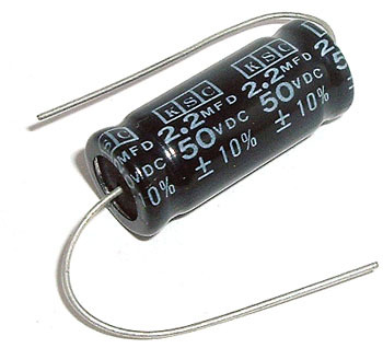 Non polar axial capacitors 2.2MFD 2.2UF 50V (15)