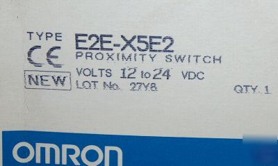 Omron E2E-X5E2 proximity switch 5MM sensing distance