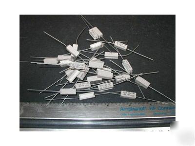 0.5 ohm 10% @ 2 w wirewound sand resistors (50 pcs)