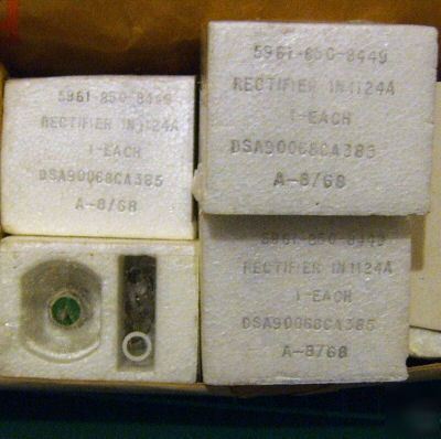 10X jan 1N1124A stud diodes nsn numbered bendix manuf
