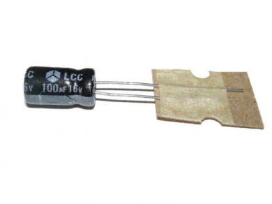 20X radial electrolytic capacitor 100UF/16V