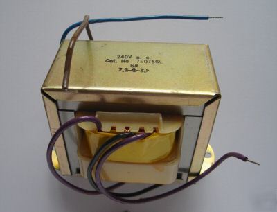 7.5--0--7.5VOLT ac 6AMP transformer 240V mains primary