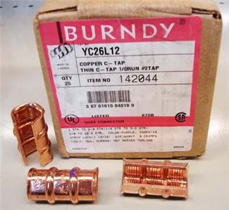 Burndy c-tap YCH26L12 - box of 25