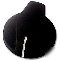 Control panel knob 527 black matte d-shaft knobs 50 pc.