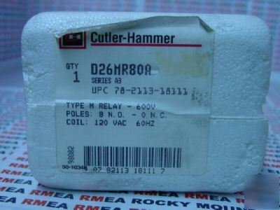 Cutler hammer type m multipole relay D26MR80A 600V 