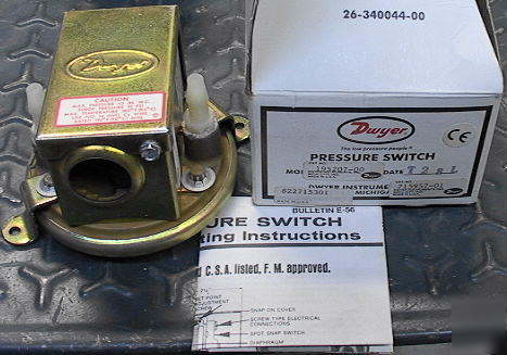 Dwyer pressure switch cat. no. 195207-00 or 715957-01