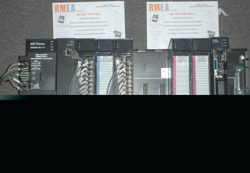 Ge fanuc series 90-30 cpu w/ modules w/slot rack IC693*