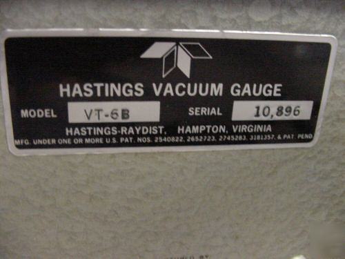 Hastingsvacuum gauge vt-6B