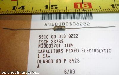 New lot 170 fixed ele capacitors p/n: M39003/01 3104