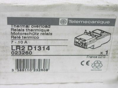 New telemecanique LR2D1314 overload relay LR2-D1316 