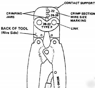 New tyco amp 90340-1-d certi-crimp tool ampmodu mod iv, 