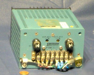Sorensen ptm 5-7 5 volt, 7 amp adjustable linear power