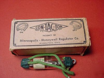 Vintage honeywell con-tac-tor mercury switch n.o.s.