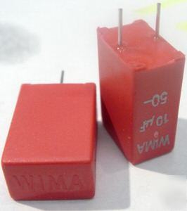 Wima MKS2-xl 10UF / 50V / 5MM lead spacing 