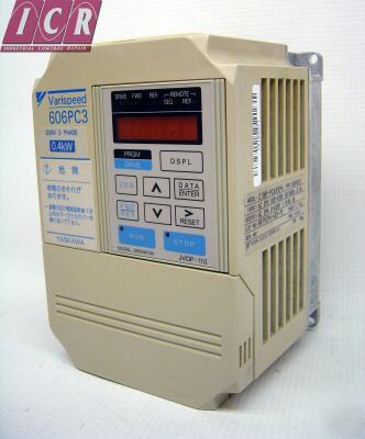 Yaskawa varispeed 606PC3 cimr-PCA20P4 200V 3PH 0.4KW