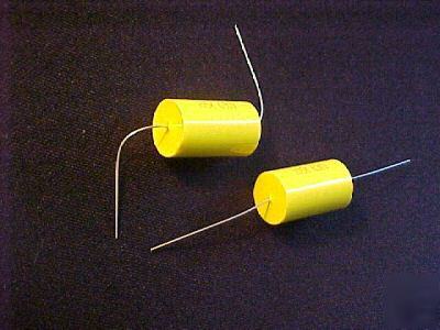 1UF at 630V tubular axial poly film capacitors : qty=10