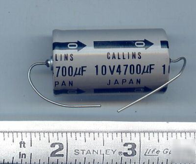 4700UF / 10 volt electrolytic capacitor 34 lotaxial