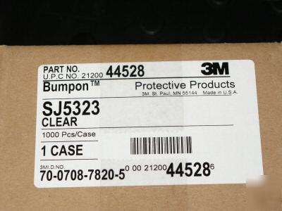 3M bumpons clear square SJ5323 1000 bumpons 