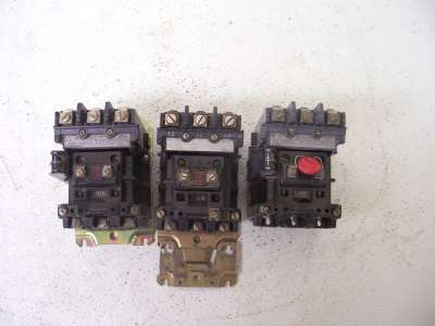 Allen-bradley 2-500 1-509 motor starters lot of 3