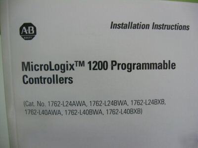 Allen-bradley micrologix 1200 programmable controller