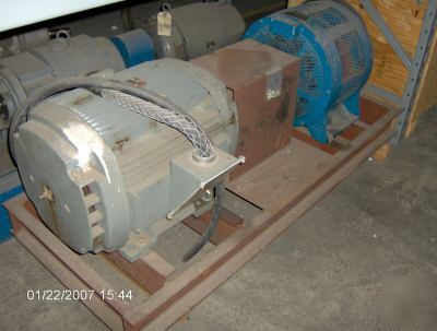 Ge triclad 40 hp ac motor with current brake