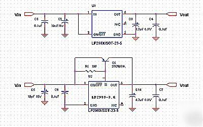 LP2980-3.6, 3.6V 50MA ldo regulator, sot-23-5 50PC lots